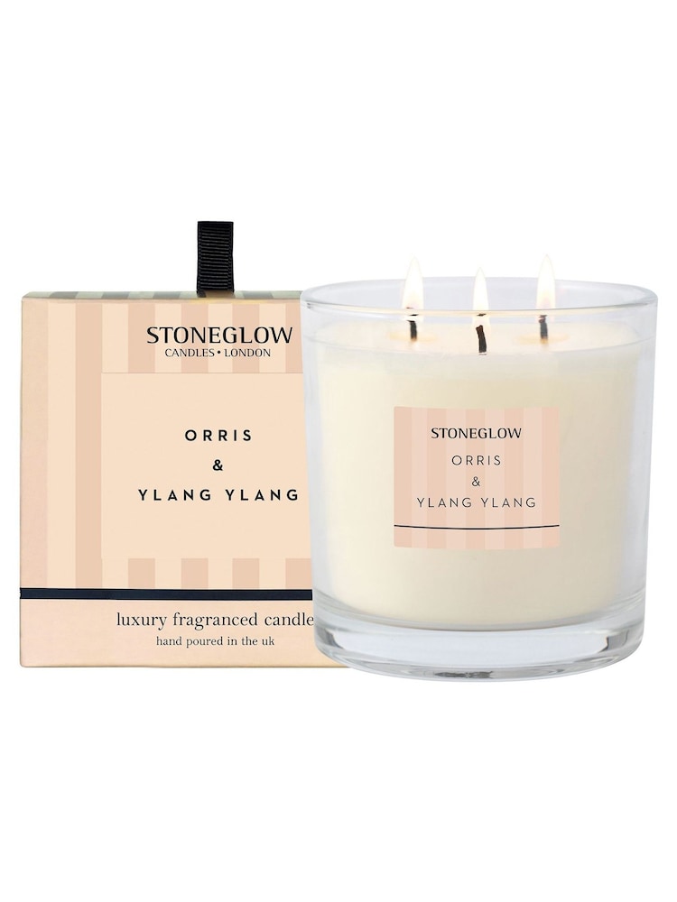 Stoneglow Orris & Ylang Ylang 3 Wick Modern Classics Scented Candle - Image 1 of 2
