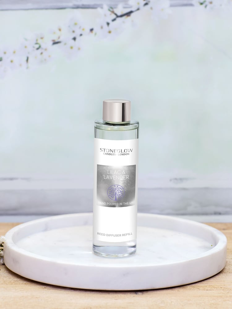 Stoneglow Lilac & Lavender 210ml Refill Natures Gift Reed Diffuser - Image 2 of 2