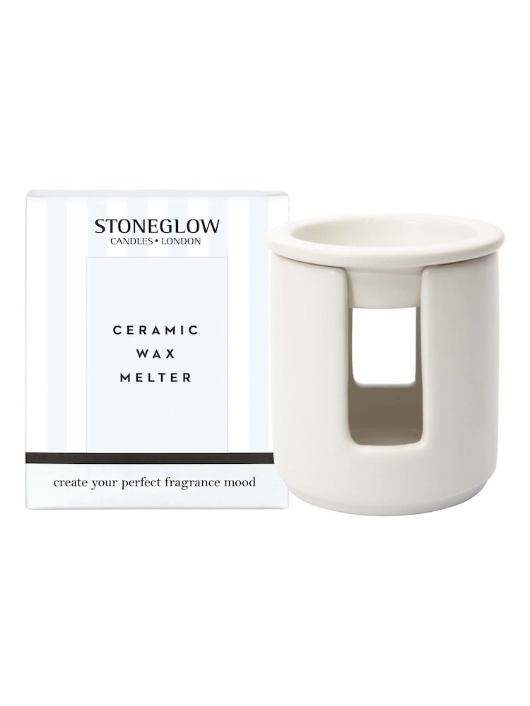 Stoneglow White Modern Classics Ceramic Wax Melter - Image 1 of 1 Stoneglow White Modern Classics Ceramic Wax Melter - Image 1 of 1