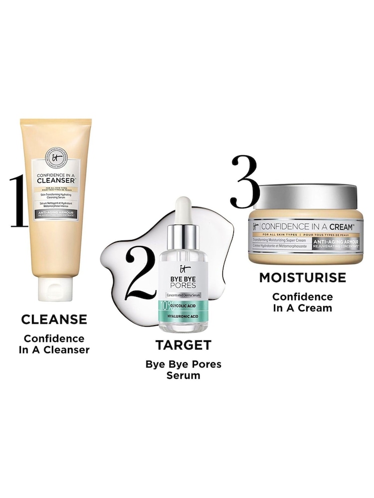 IT Cosmetics Bye Bye Pores Glycolic Acid Serum 30ml - Image 2 of 3 IT Cosmetics Bye Bye Pores Glycolic Acid Serum 30ml - Image 2 of 3