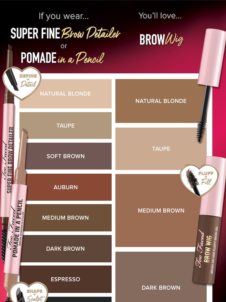 Too Faced Slim Superfine Detailer Ultra Brow Pencil - Image 4 of 4