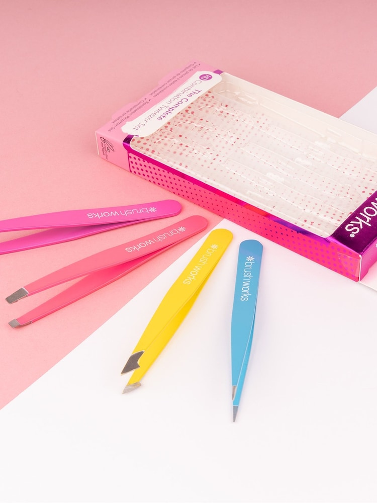 Brush Works HD 4 Piece Combination Tweezer Set - Image 2 of 3