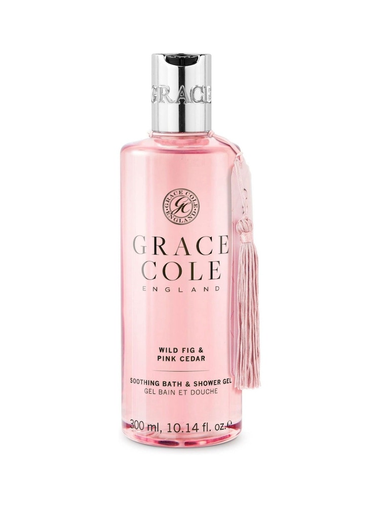 Grace Cole Wild Fig & Pink Cedar Bath & Shower Gel 300ml - Image 1 of 3