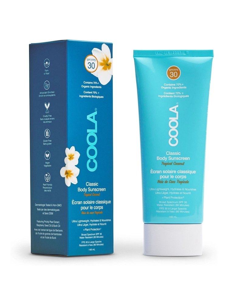 COOLA Classic Body Organic Sun Cream Lotion SPF30 Coconut 148ml - Image 1 of 2