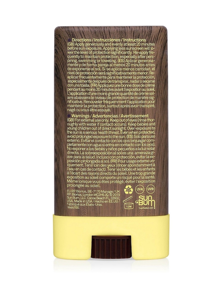 Sun Bum Original SPF30 Face Stick 13g - Image 2 of 2