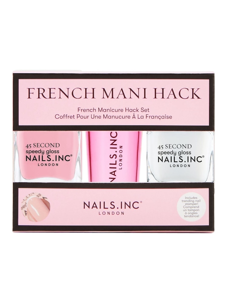 NAILS INC French Mani Hack Nail Polish Duo - Image 1 of 5