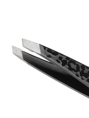 Tweezerman Black Leopard Mini Slant Tweezer - Image 2 of 2