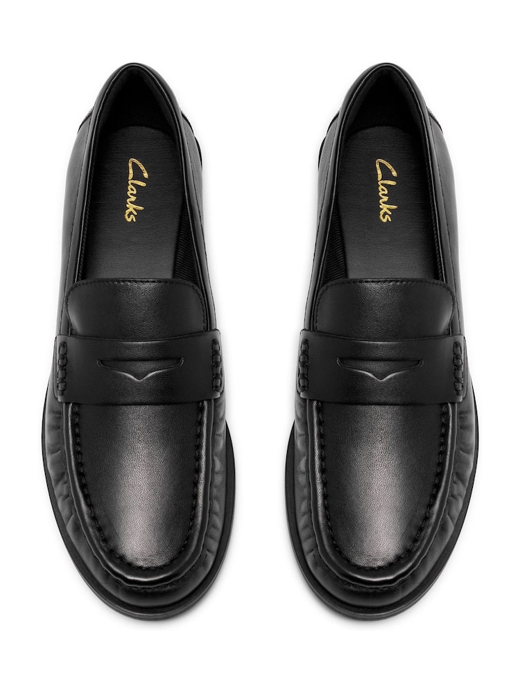 Schwarzes Leder - Clarks Alixea Walk Shoes - Bild 5 von 5