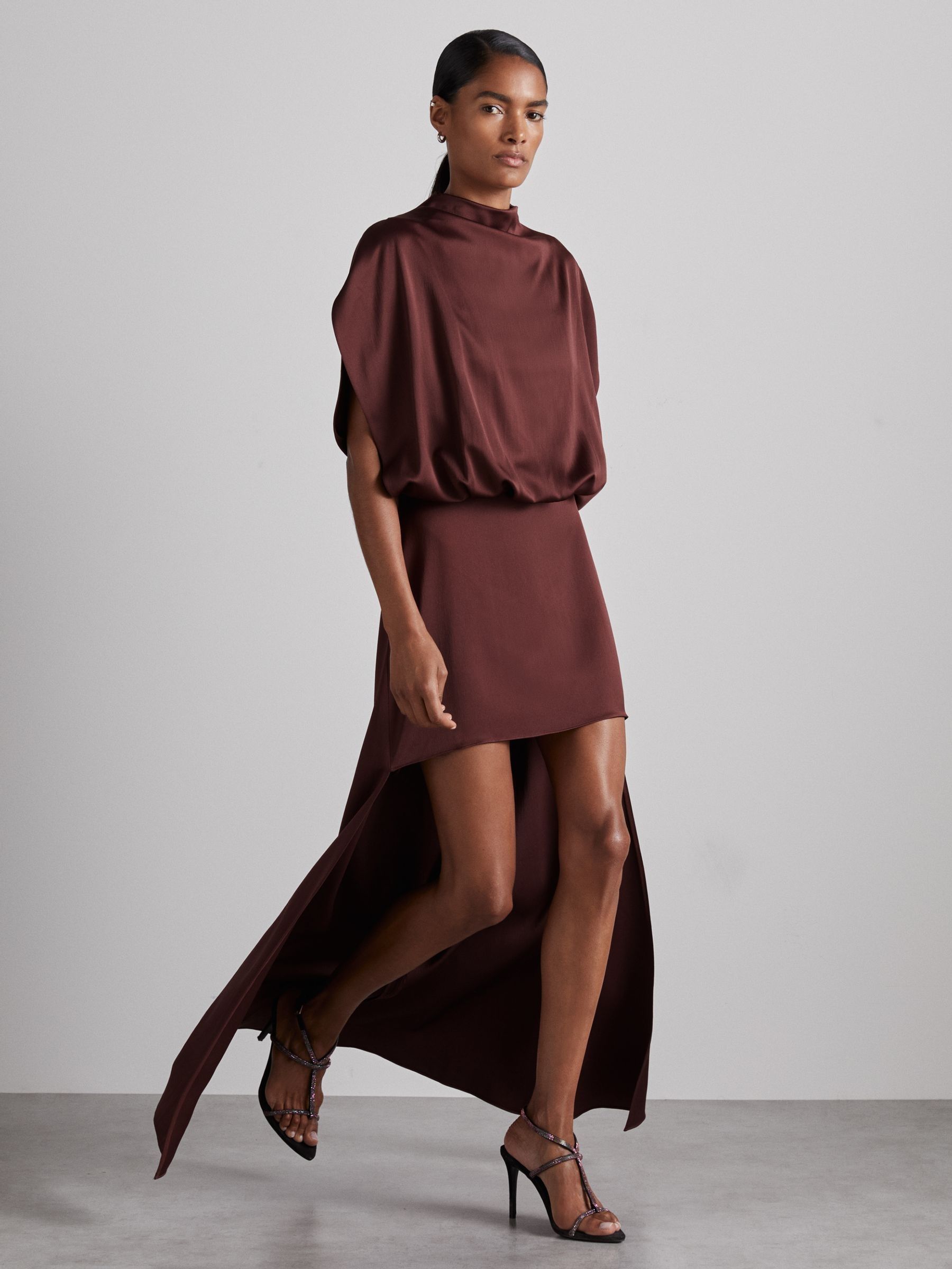 Reiss burgundy dress outlet