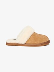 Superdry Brown Suede Mules Slippers - Image 1 of 8