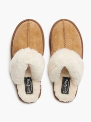 Superdry Brown Suede Mules Slippers - Image 5 of 8