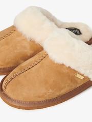 Superdry Brown Suede Mules Slippers - Image 7 of 8
