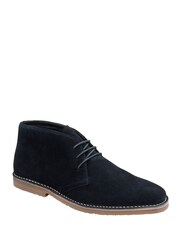 Frank Wright Brown Mens Suede Lace-Up Desert Boots - Image 1 of 4