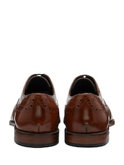 Frank Wright Brown Mens Leather Lace-Up Brogues - Image 3 of 4