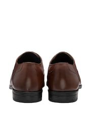 Frank Wright Brown Mens Leather Lace-Up Derby Shoes - Image 3 of 4