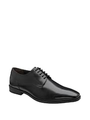 Черный - Frank Wright Mens Leather Lace-Up Derby Shoes - Image 1 of 4