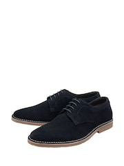 Frank Wright Blue Mens Suede Lace-Up Desert Shoes - Image 2 of 4