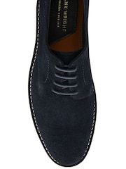 Frank Wright Blue Mens Suede Lace-Up Desert Shoes - Image 4 of 4