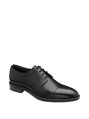 Frank Wright Black Mens Leather Lace-Up Derby Shoes - Image 1 of 4