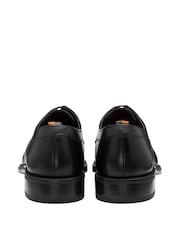 Frank Wright Black Mens Leather Lace-Up Derby Shoes - Image 3 of 4