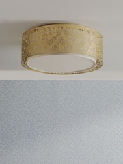 Laura Ashley Champagne Sweet Alyssum Flush Ceiling Light - Image 2 of 5