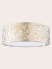 Laura Ashley Champagne Sweet Alyssum Flush Ceiling Light - Image 3 of 5