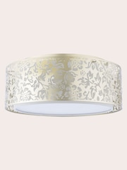 Laura Ashley Champagne Sweet Alyssum Flush Ceiling Light - Image 4 of 5