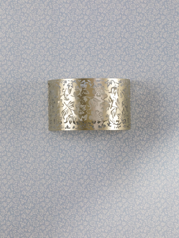 Laura Ashley Champagne Sweet Alyssum 1 Light Wall Light - Image 2 of 5 Laura Ashley Champagne Sweet Alyssum 1 Light Wall Light - Image 2 of 5