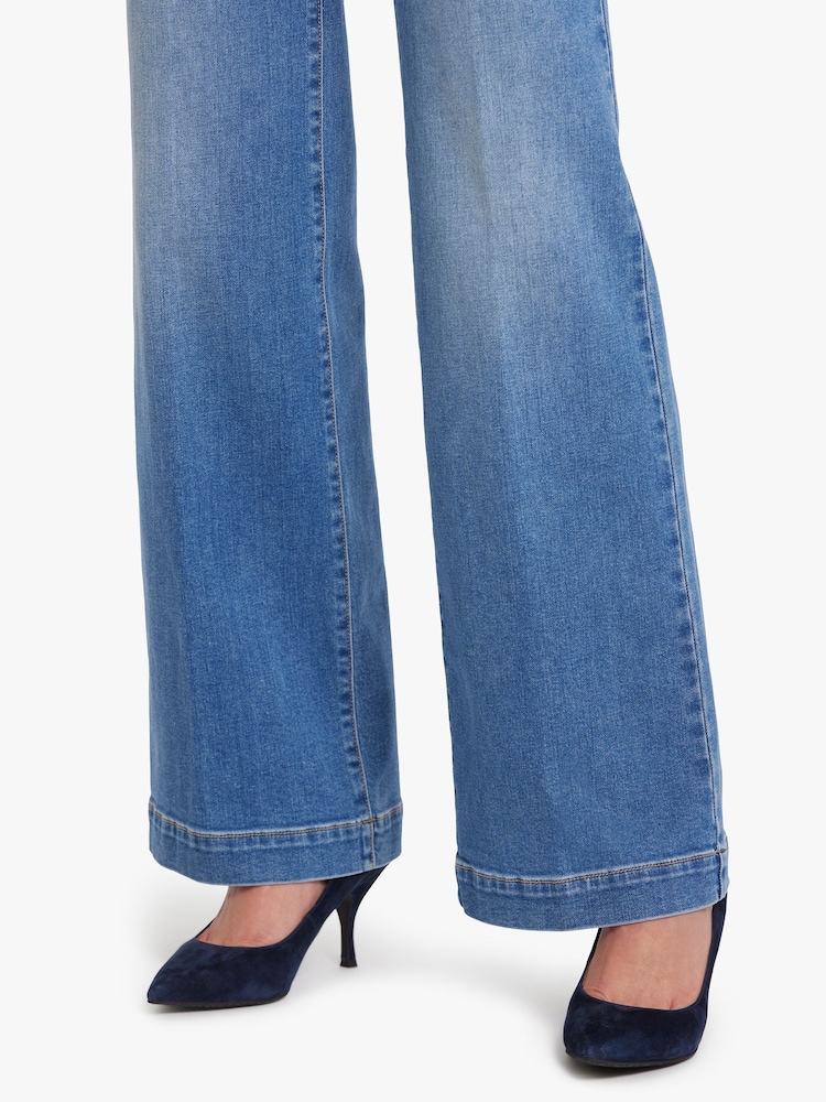 Niebieski - NYDJ Teresa Wide Leg Jeans - Image 6 of 7