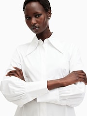 AllSaints White Moira 100% Cotton Shirt - Image 2 of 9