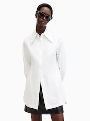AllSaints White Moira 100% Cotton Shirt - Image 5 of 9