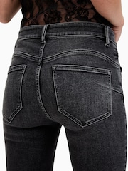 AllSaints Black Miller Pushup Jeans - Image 5 of 8