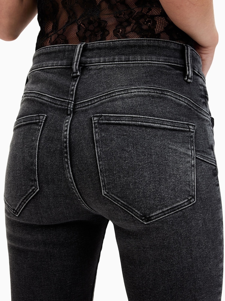 AllSaints Black Miller Pushup Jeans - Image 5 of 8