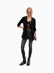 AllSaints Black Miller Pushup Jeans - Image 6 of 8