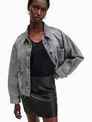 AllSaints Nicky Denim 100% Cotton Jacket - Image 4 of 9