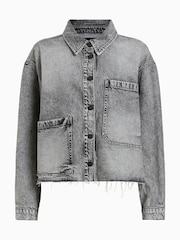 AllSaints Nicky Denim 100% Cotton Jacket - Image 9 of 9