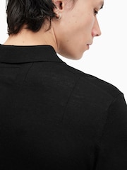 Чорний - Сорочки поло Allsaints Mode Merino Longsleeve - Image 6 of 8
