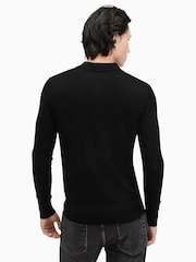 Чорний - Сорочки поло Allsaints Mode Merino Longsleeve - Image 7 of 8