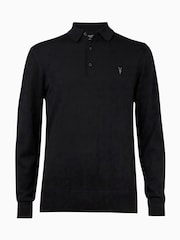 Чорний - Сорочки поло Allsaints Mode Merino Longsleeve - Image 8 of 8