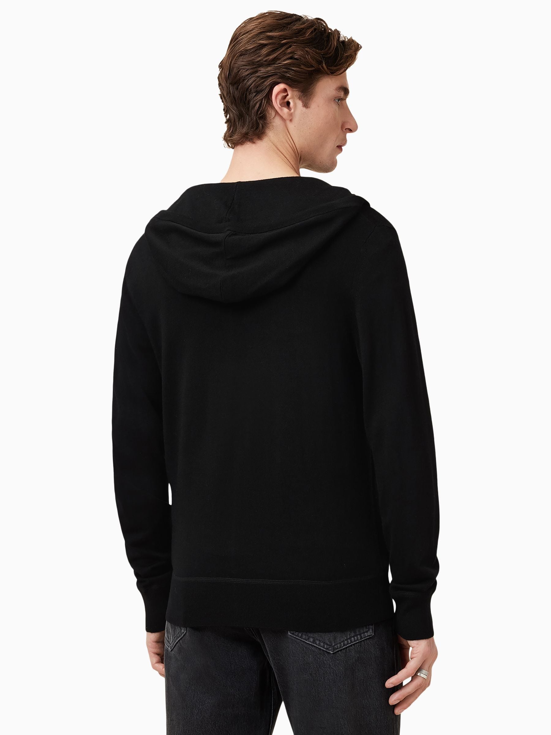 Buy Allsaints Black Mode Wool Zip-Up Hoodie from the Next UK Buy Allsaints Black Mode Wool Zip-Up Hoodie from the Next UK