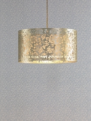 Laura Ashley Champagne Sweet Alyssum Easy Fit Pendant Ceiling Light - Image 1 of 6