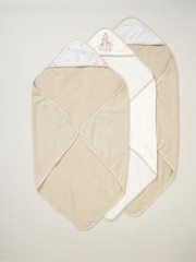Snuggle Tots Hooded Towels and Wash Cloths 3 Pack - Image 2 of 3