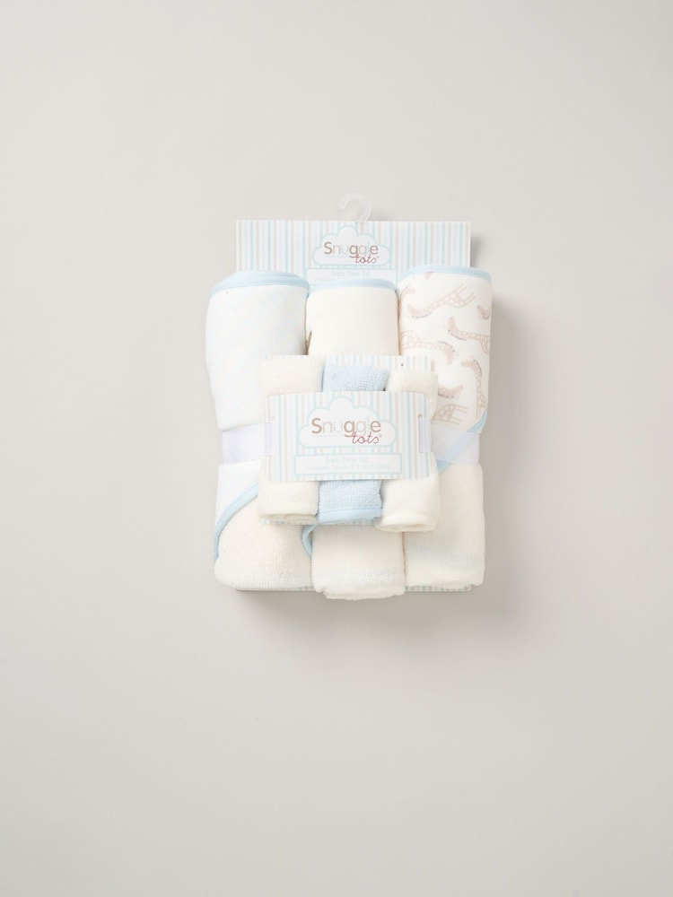 Snuggle Tots Hooded Towels and Wash Cloths 3 Pack - Image 1 of 3