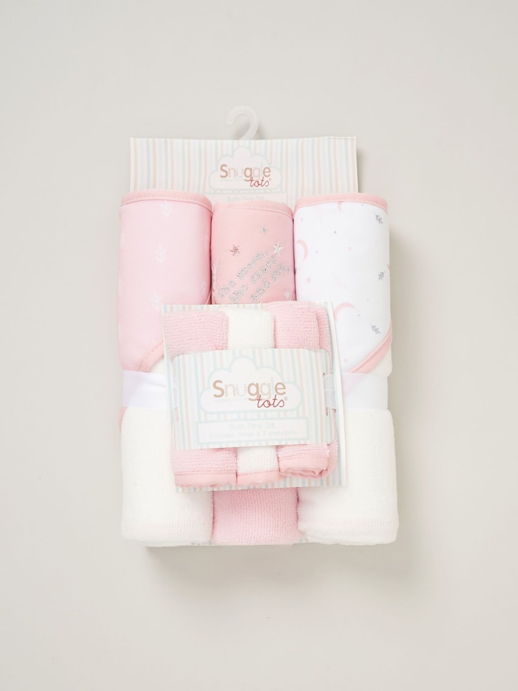 Snuggle Tots Hooded Towels and Wash Cloths 3 Pack - Image 1 of 3