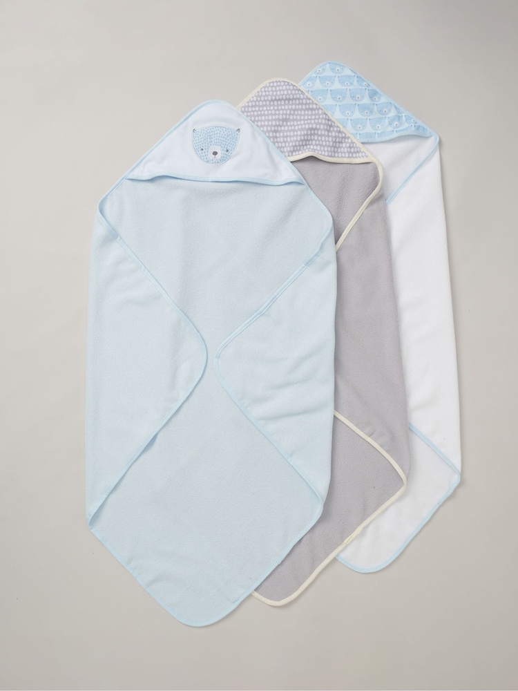 Snuggle Tots Hooded Towels and Wash Cloths 3 Pack - Image 2 of 3
