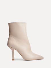 Linzi Natural Jetta Point Toe Ankle Boots With Stiletto Heel - Image 2 of 5