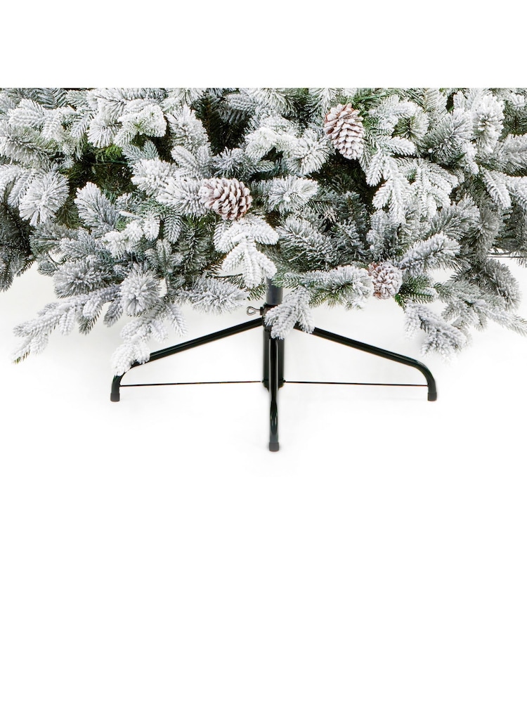 Premier Decorations Ltd Snowy Dorchester Pine Feel Real Christmas 7ft Tree - Image 4 of 4