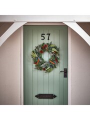 Premier Decorations Ltd 50cm Berry Cinnamon Wreath with Cones and Berries - Image 1 of 3