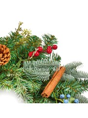 Premier Decorations Ltd 50cm Berry Cinnamon Wreath with Cones and Berries - Image 2 of 3