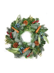Premier Decorations Ltd 50cm Berry Cinnamon Wreath with Cones and Berries - Image 3 of 3